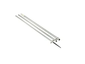 Lee's 18.5' Bright Silver Pole w/Black Spike Step Tube 1.5"