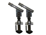 Lee's Sidewinder Bolt-In Outrigger Mounts, Lay-Down Version - Silver(Pair)