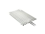 Lee's 16' Extra Strong Bright Silver Outrigger Poles 1 3/4"