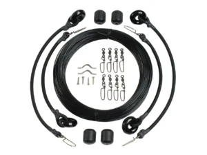Lee's Deluxe Rigging Kit - Double Rig Up To 37ft. - Black Mono