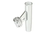 Lee's Clamp-On Rod Holder - Silver Aluminum - Vertical Mount - Fits 1.050" O.D. Pipe