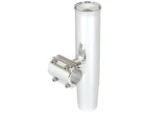 Lee's Clamp-On Rod Holder - Silver Aluminum - Horizontal Mount - Fits 1.050" O.D. Pipe