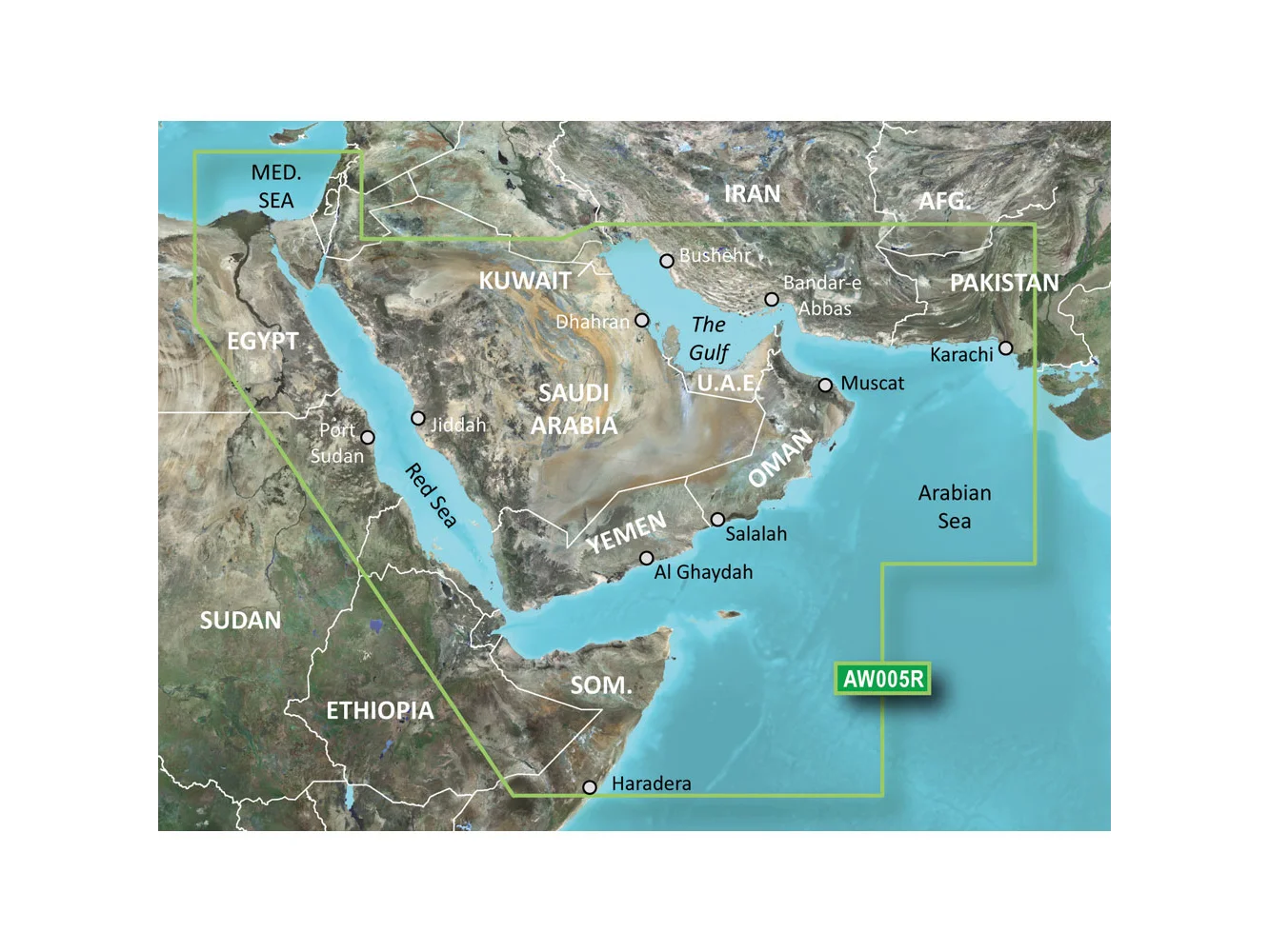Garmin BlueChart® g3 Vision® HD - VAW005R - The Gulf & Red Sea - microSD™/SD™