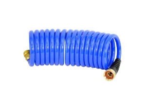 HoseCoil 15' Blue Self Coiling Hose w/Flex Relief