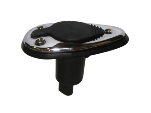 Perko Threaded Collar Pole Light Mounting Base - 2 Pin - Chrome Plated