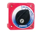 Perko 9612DP Compact Medium Duty Main Battery Disconnect Switch w/Key Lock