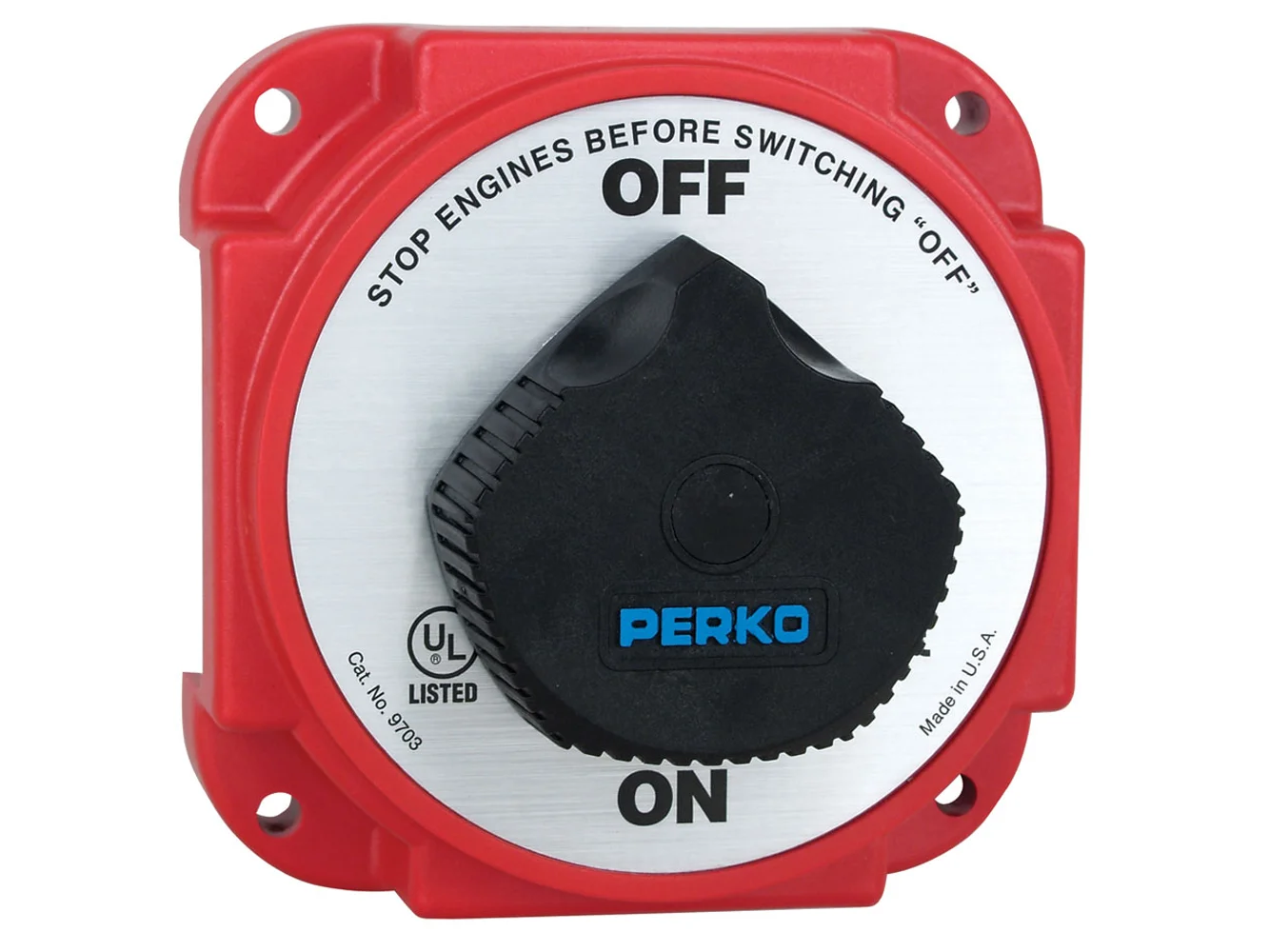 Perko 9703DP Heavy Duty Battery Disconnect Switch w/ Alternator Field Disconnect