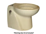 Raritan Atlantes Freedom® w/Vortex-Vac - Household Style - Bone - Remote Intake Pump - Smart Toilet Control - 12v