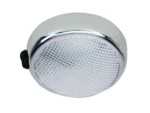 Perko Round Surface Mount LED Dome Light - Chrome Plated - w/Switch