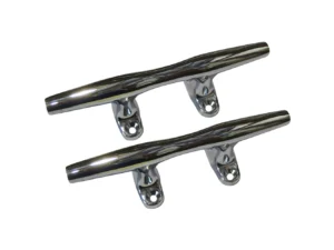 Perko 4" Open Base Cleat - Chrome Plated Zinc - Pair