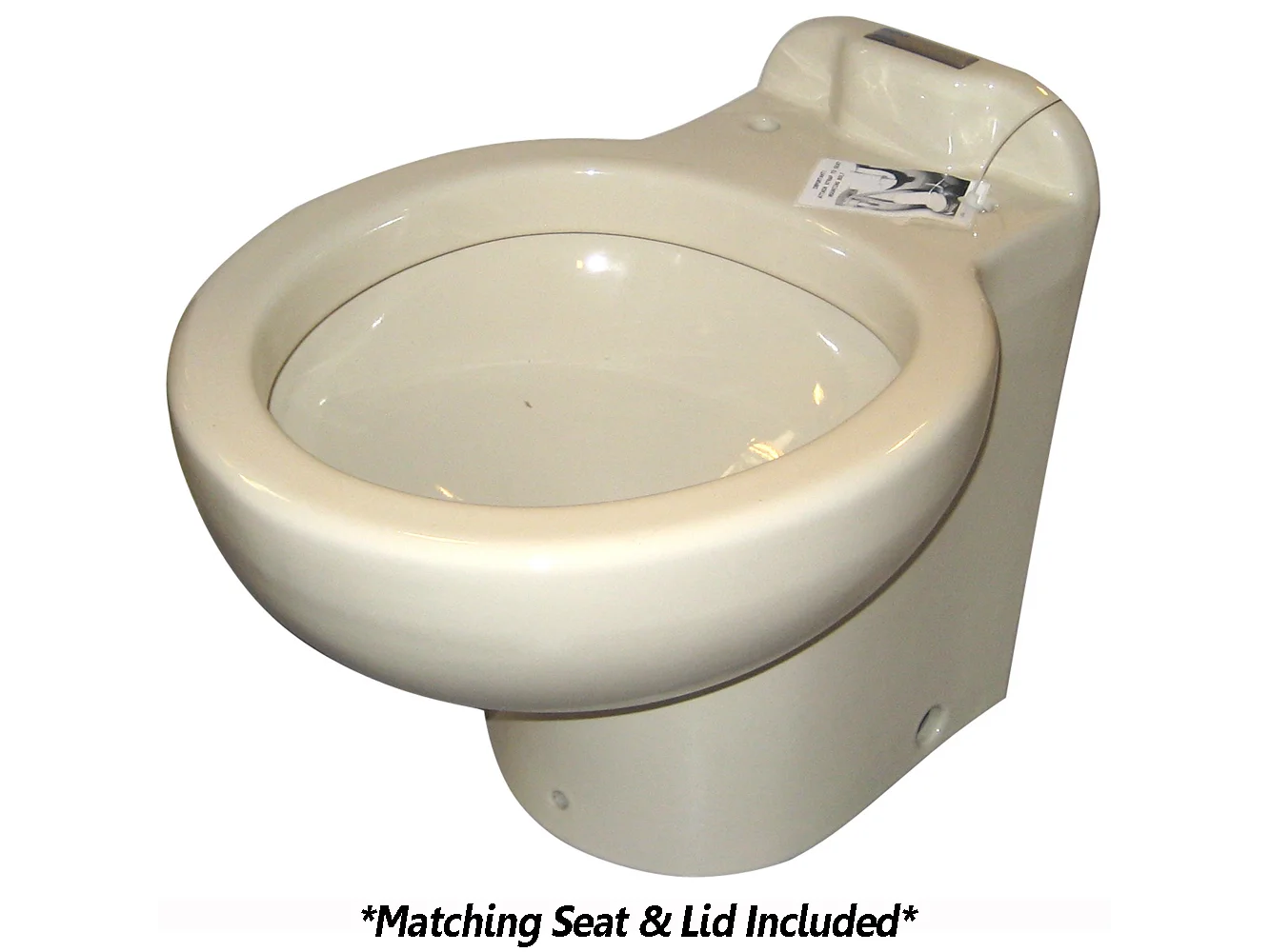 Raritan Marine Elegance - Household Style - Bone - Remote Intake Pump - Smart Toilet Control - 12v