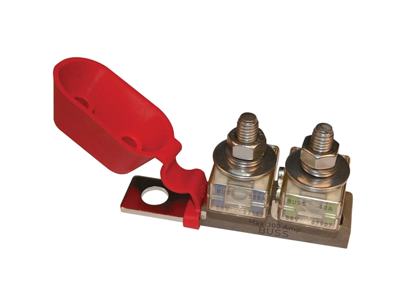 Blue Sea 2151 Terminal Fuse Block - 3/8" Mounting Hole - 2 Terminal Studs
