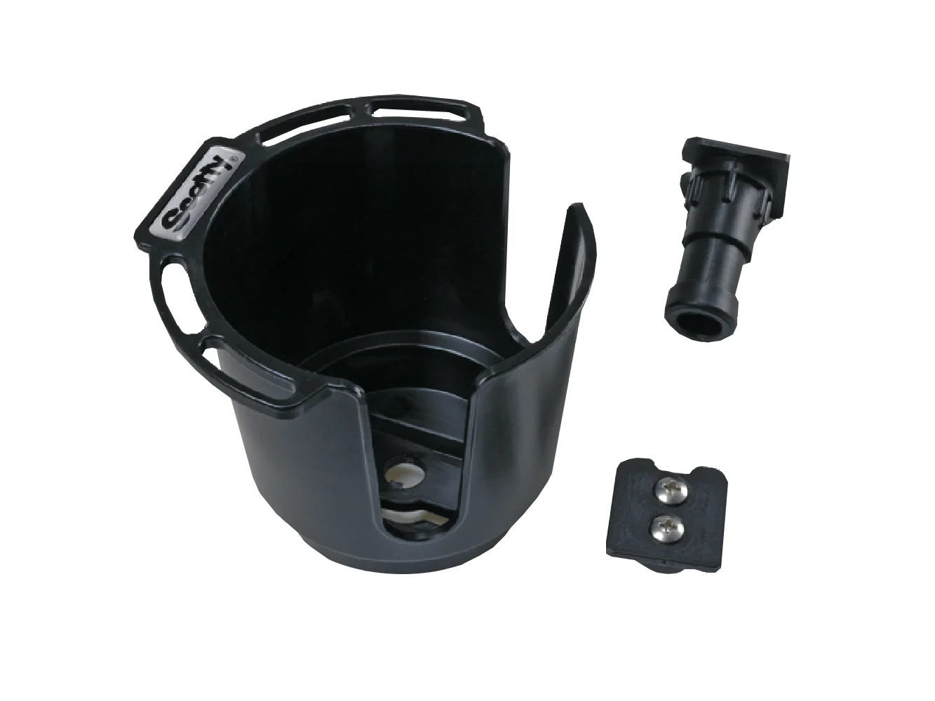 Scotty 311 Drink Holder w/Bulkhead/Gunnel Mount & Rod Holder Post Mount - Black