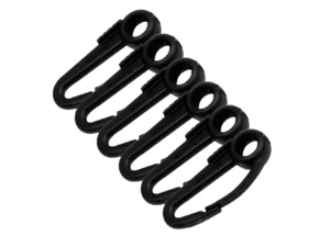 Scotty Nylon Snap Hook Black 6-Pack