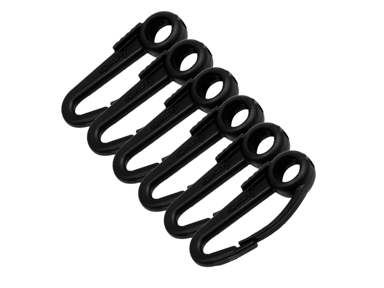 Scotty Nylon Snap Hook Black 6-Pack