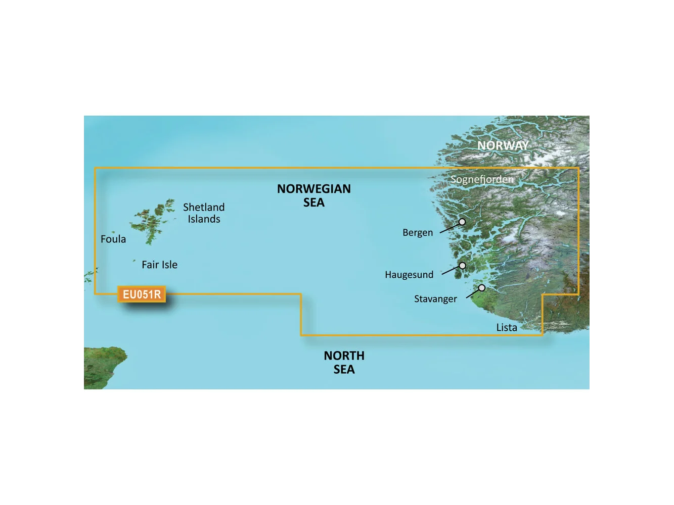 Garmin BlueChart® g3 HD - HXEU051R - Lista - Sognefjorden - microSD™/SD™