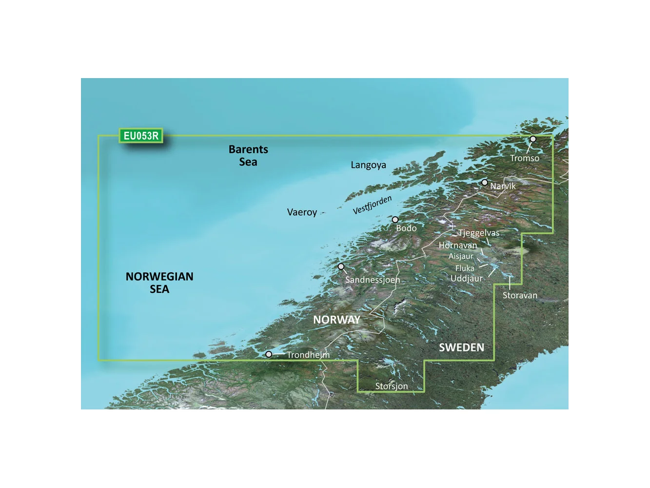 Garmin BlueChart® g3 HD - HXEU053R - Trondheim - Tromso - microSD™/SD™