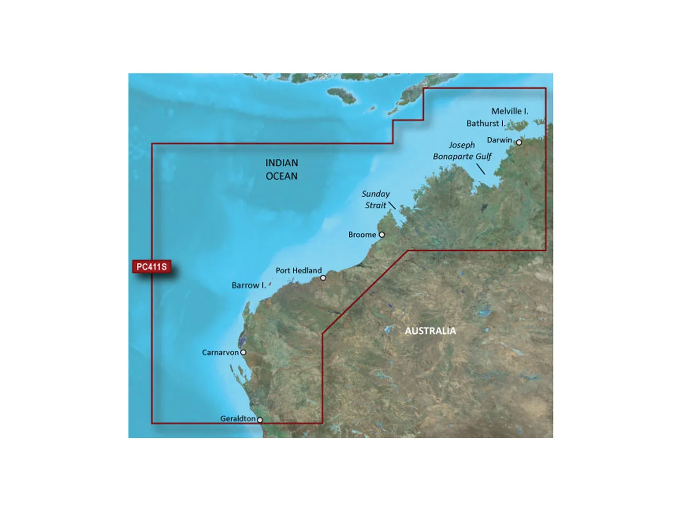 Garmin BlueChart® g3 HD - HXPC411S - Geraldton To Darwin - microSD™/SD™