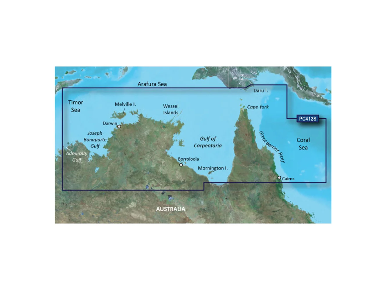 Garmin BlueChart® g3 HD - HXPC412S - Admiralty Gulf Wa To Cairns - microSD™/SD™