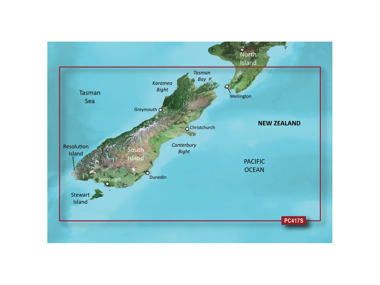 Garmin BlueChart® g3 HD - HXPC417S - New Zealand South - microSD™/SD™