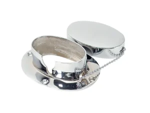 Whitecap Chain & Rope Deck Pipe 4" x 2-1/4" Chrome Plate