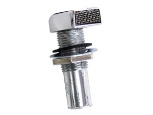 Whitecap Fuel Vent - Rectangular Head, Straight, 9/16" Hose