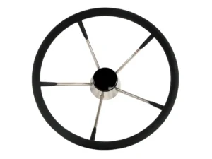 Whitecap Destroyer Steering Wheel - Black Foam, 15" Diameter