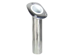 Whitecap Bluewater 30 Deg. Stamped S.S. Flush Mount Rod Holder