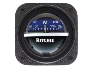 Ritchie V-537B Explorer Compass - Bulkhead Mount - Blue Dial