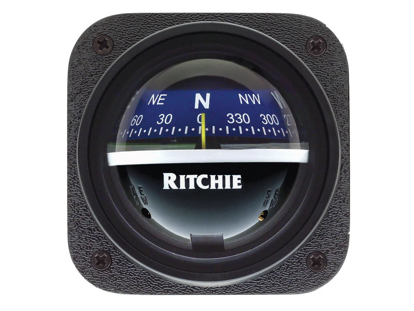 Ritchie V-537B Explorer Compass - Bulkhead Mount - Blue Dial