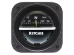 Ritchie V-537 Explorer Compass - Bulkhead Mount - Black Dial
