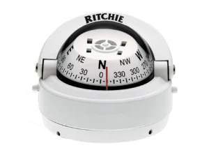 Ritchie S-53W Explorer Compass - Surface Mount - White