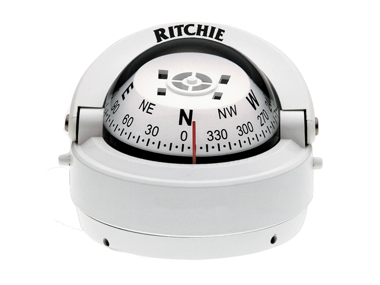 Ritchie S-53W Explorer Compass - Surface Mount - White