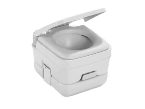 Dometic 964 Portable Toilet w/Mounting Brackets - 2.5 Gallon - Platinum