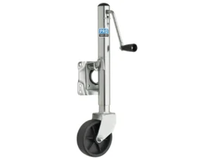 Pro Series 1000 lbs. Zinc Plated Swivel Jack w/6" Poly Wheel
