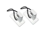 Deep Blue Marine Rod, Gaff, Brush & Dock Line Holder - Pair