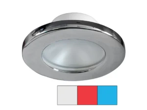 i2Systems Apeiron A3120 Screw Mount Light - Red, Cool White & Blue - Chrome Finish