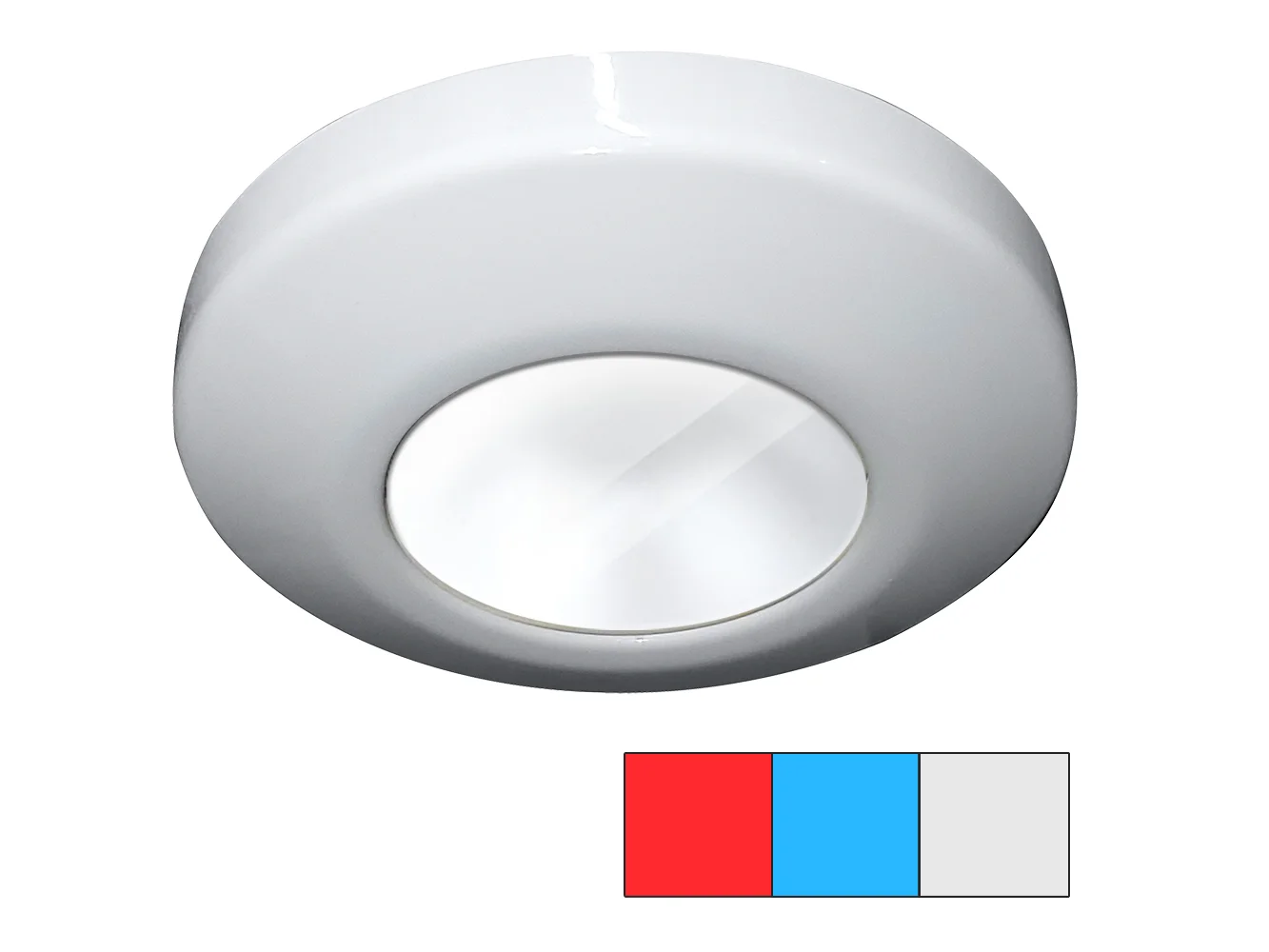 i2Systems Profile P1120 Tri-Light Surface Light - Red, Cool White & Blue - White Finish
