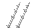TACO 15' Telescopic Outrigger Poles HD 1-½" - Silver/Silver