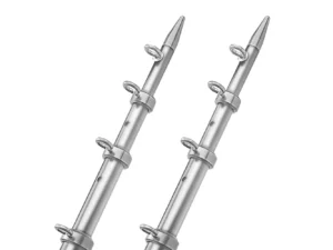 TACO 15' Telescopic Outrigger Poles HD 1-½" - Silver/Silver