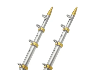 TACO 18' Telescopic Outrigger Poles HD 1-½" - Silver/Gold