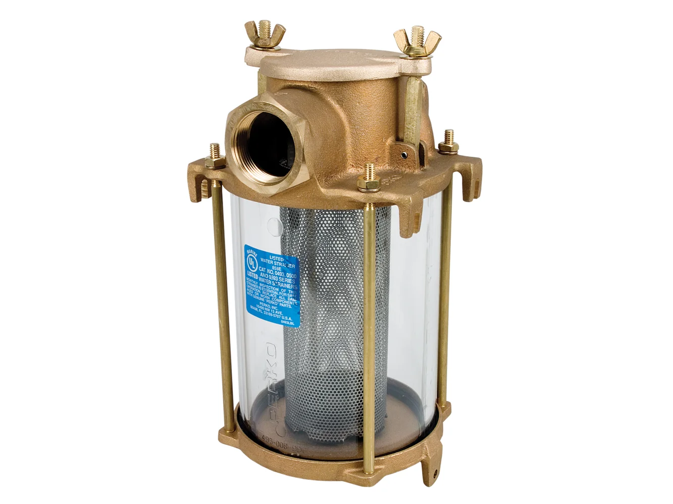 Perko 1-1/4" IPS Intake Strainer Bronze Made in the USA