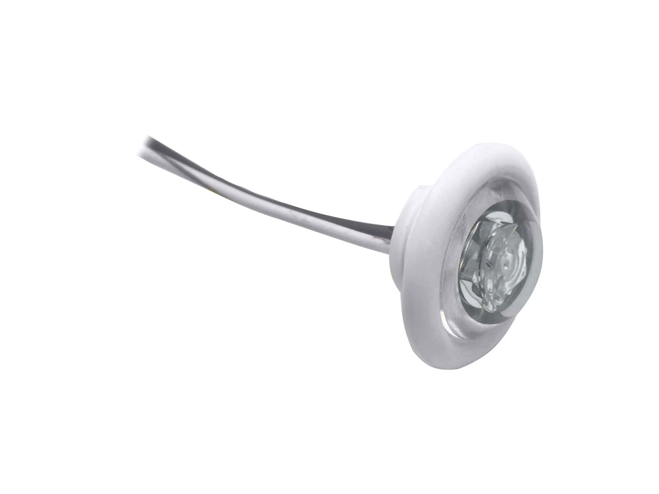 Innovative Lighting LED Bulkhead/Livewell Light "The Shortie" White LED w/ White Grommet