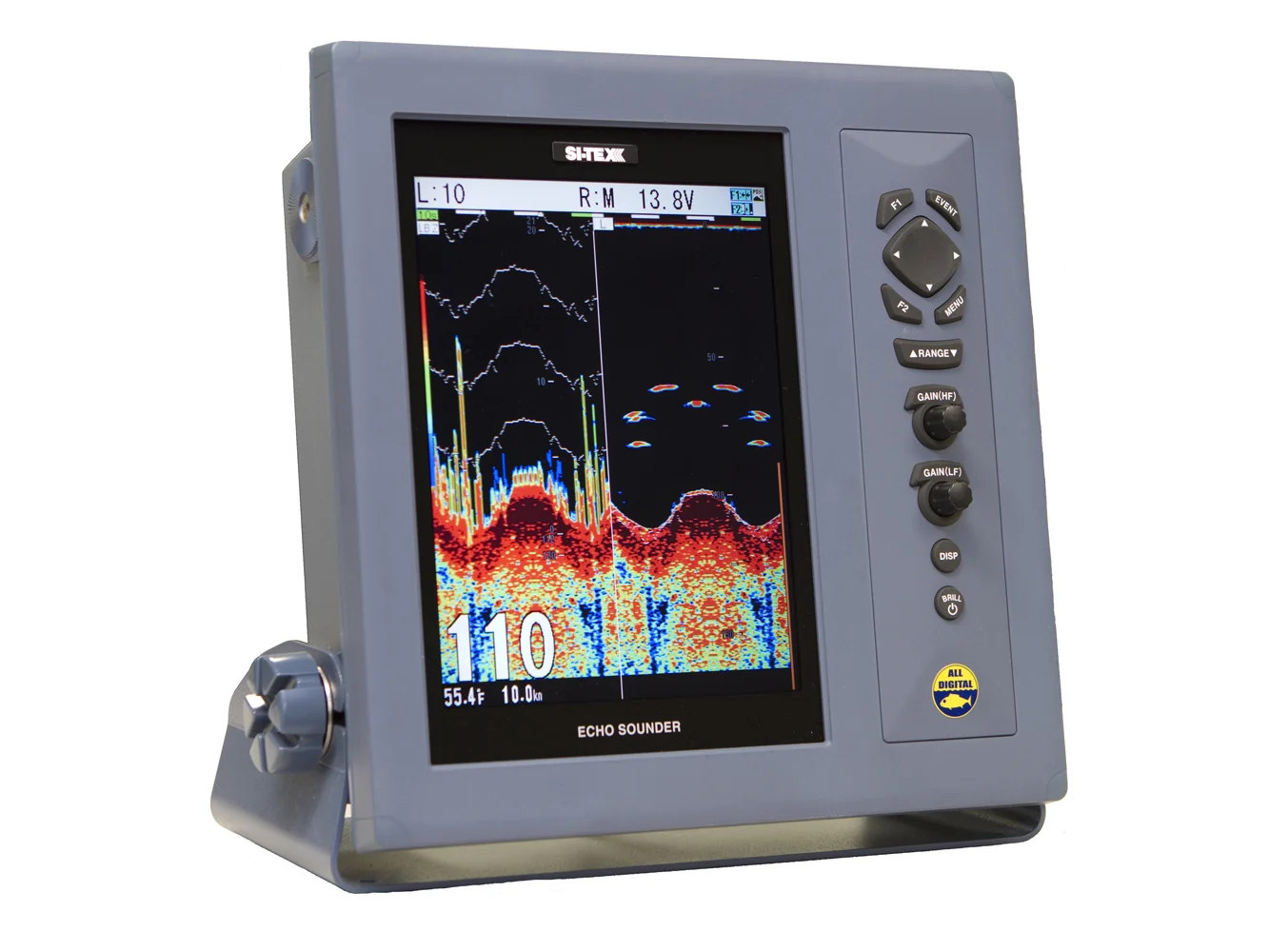 SI-TEX CVS-1410 Dual Freq Color 10.4" LCD Fishfinder 1Kw - No Transducer