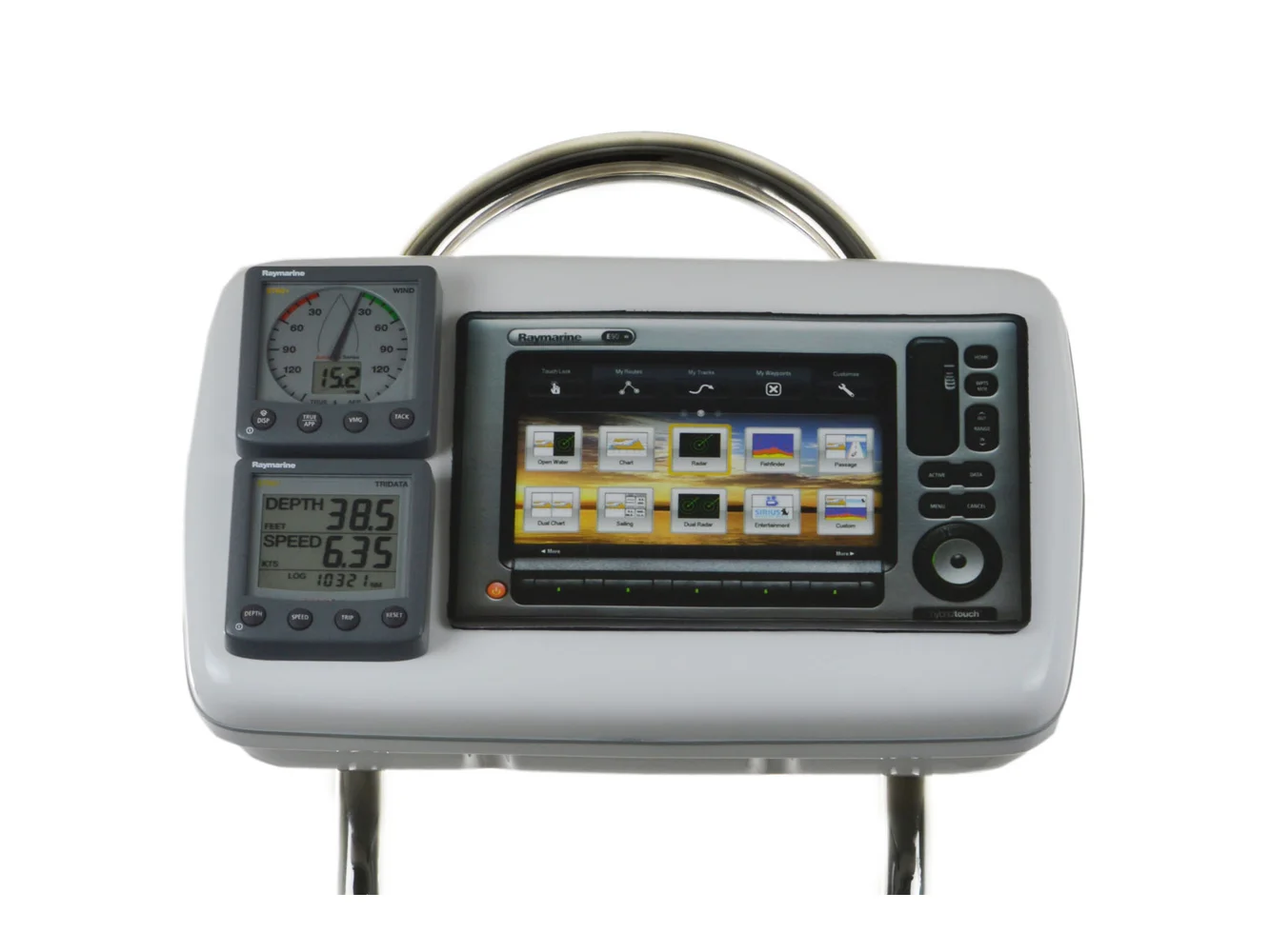 NavPod GP2081 SailPod Precut f/Raymarine C90W & E90W 2 ST60s f/12" Guard