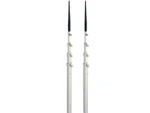 Lee's 16.5' Bright Silver Black Spike Telescopic Poles f/Sidewinder