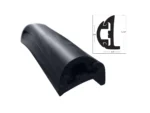 TACO Semi-Rigid Rub Rail Kit - Black w/Black Insert - 50'