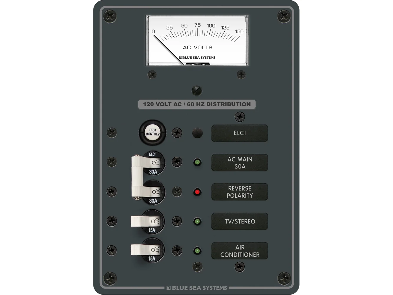 Blue Sea 8102 ELCI GFCI Panel AC 2 Position