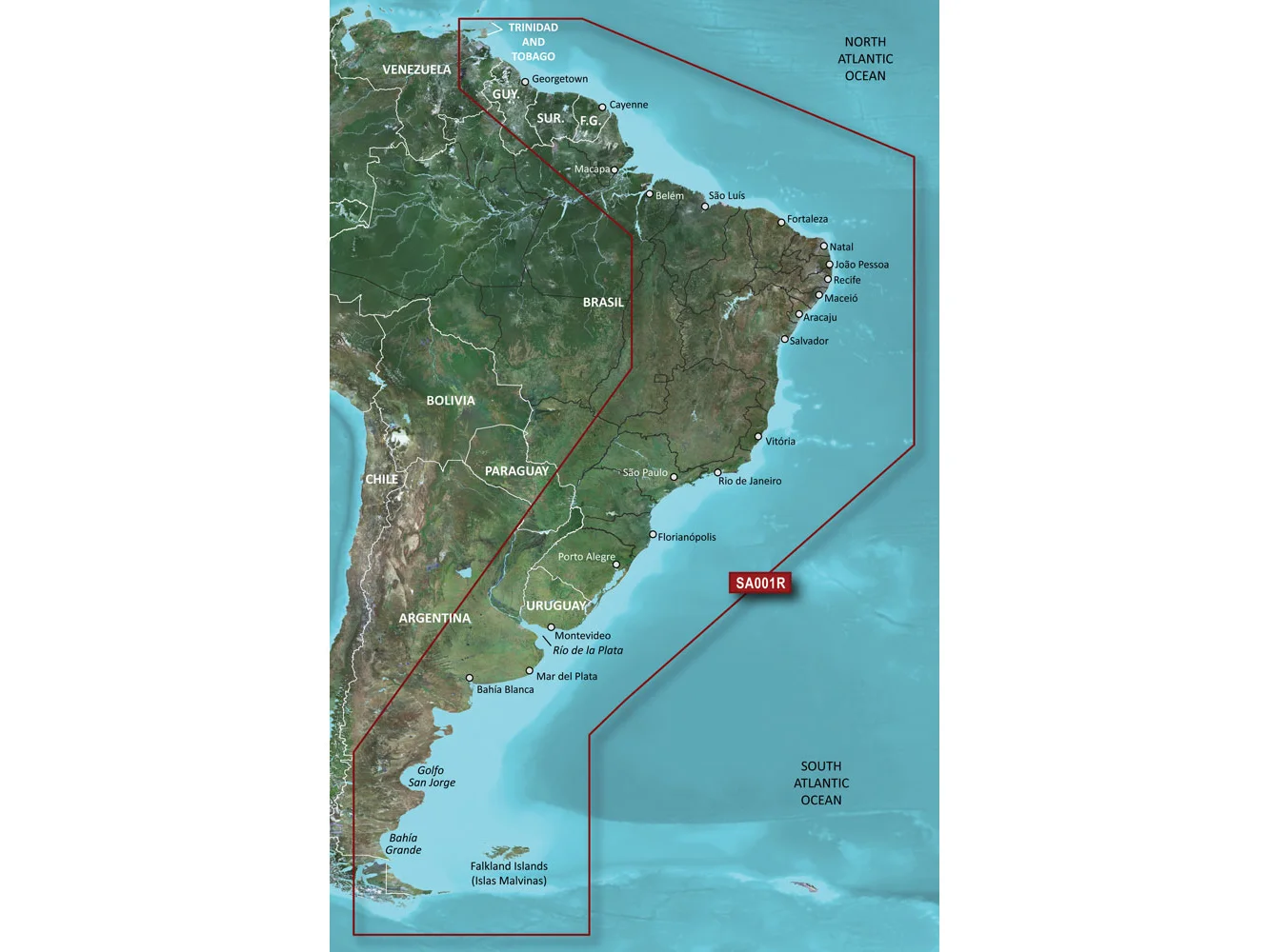Garmin BlueChart® g3 Vision® HD - VSA001R - South America East Coast - microSD™/SD™