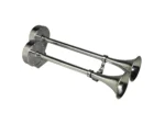 Schmitt Marine Deluxe All-Stainless Dual Trumpet Horn - 12V